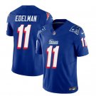 Men's Patriots Julian Edelman 2023 FUSE Blue Football Jersey
