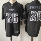 Mens Philadelphia Eagles #26 Saquon Barkley Black Rflctv Limited Jersey