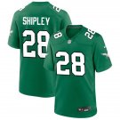 Men's Philadelphia Eagles #28 Will Shipley Nike Kelly Green Retro Jersey