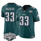 Men's Philadelphia Eagles #33 Cooper DeJean Green 2024 New NFC East Champions Jersey