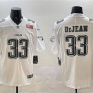 Men's Philadelphia Eagles #33 Cooper DeJean White 2025 Super Bowl LIX Patch Fashion Jersey (2)