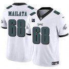 Men's Philadelphia Eagles #68 Jordan Mailata White 2024 F.U.S.E. With 1-Star C Patch Jersey