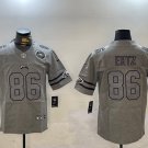 Men's Philadelphia Eagles #86 Zach Ertz Retro Limited Jersey Grey