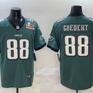Men's Philadelphia Eagles #88 Dallas Goedert Green 2025 Super Bowl LIX Patch New Vapor Jersey