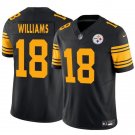 Men's Pittsburgh Steelers #18 Mike williams Black 2024 F.U.S.E. Color Rush Limited Jersey