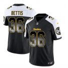 Men's Pittsburgh Steelers Jerome Bettis Black 2023 F.U.S.E. Smoke Vapor Football Jersey