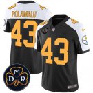 Men's Pittsburgh Steelers Troy Polamalu Black F.U.S.E. DMR Patch Untouchable Limited Jersey