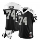 Men's Raiders Kolton Miller Black 2023 F.U.S.E Nevada Silver Stat Football Jersey