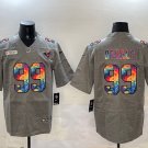 Men's Rams #99 Aaron Donald Retro Limited Football Jersey Grey