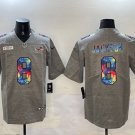 Mens Ravens #8 Lamar Jackson Retro Limited Football Jersey Grey