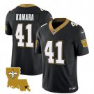 Men's Saints Alvin Kamara Black 2023 FUSE 1987 Legacy Vapor Football Jersey