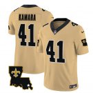 Men's Saints Alvin Kamara Gold 2023 FUSE 1987 Legacy Vapor Jersey