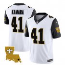 Men's Saints Alvin Kamara White 2023 FUSE 1987 Legacy Vapor Football Jersey