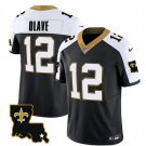 Men's Saints Chris Olave Black 2023 FUSE 1987 Legacy Vapor Jersey