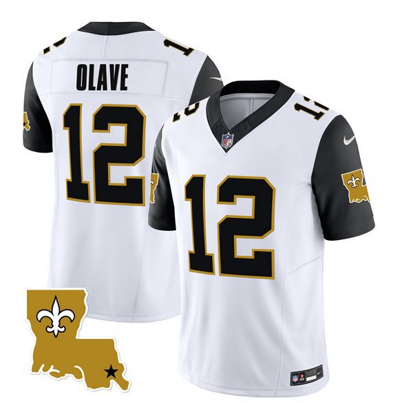 Men's Saints Chris Olave White 2023 F.U.S.E. 1987 Legacy Vapor Football Jersey