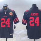 Men's San Francisco 49ers #24 Jordan Mason Black Football Jersey