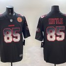 Men's San Francisco 49ers #85 George Kittle Smoke Football Jersey Black
