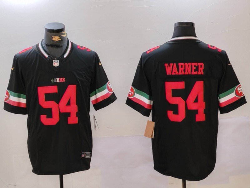 Men's San Francisco 49ers Fred Warner Black F.U.S.E. Mexico Vapor Limited Football Jersey