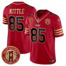 Men's San Francisco 49ers George Kittle Red F.U.S.E. Golden Gate Bridge Patch Balck Jersey