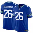 Men's Seattle Seahawks #26 Zach Charbonnet Royal 2024 F.U.S.E. Throwback Vapor Jersey