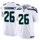 Men's Seattle Seahawks #26 Zach Charbonnet White 2024 F.U.S.E. Throwback Vapor Jersey