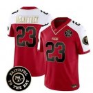 Men's SF 49ers Christian McCaffrey Red 2023 F.U.S.E. Faithful To The Bay Patch Jersey
