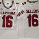 Men's South Carolina Fighting Gamecocks #16 LaNorris Sellers White Stitched Jersey