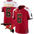 Men's Tampa Bay Buccaneers Baker Mayfield Red With Florida Patch Gold Trim Vapor Jersey