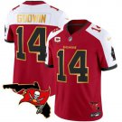 Men's Tampa Bay Buccaneers Chris Godwin Red With Florida Patch Gold Trim Vapor Jersey