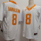 Men's Tennessee Volunteers #8 Nico Iamaleava White FUSE College Stitched Jersey