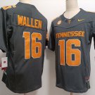 Men's Tennessee Volunteers #16 Peyton Manning Grey FUSE College Stitched Jersey