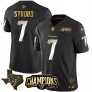 Men's Texans C.J. Stroud Black Gold 2023 F.U.S.E. AFC South Champions Patch Jersey