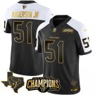 Men's Texans Will Anderson Jr. Black Gold 2023 F.U.S.E. AFC South Champions Patch Jersey