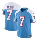 Men's Titans Malik Willis 2023 FUSE Blue Football Jersey