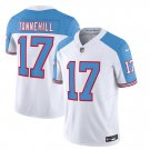 Men's Titans Ryan Tannehill 2023 FUSE White Blue Retro Football Jersey