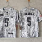 Men's Washington Commanders #5 Jayden Daniels Camo 2024 F.U.S.E. Salute to Service Jersey