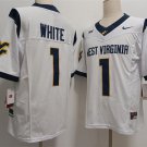 Mens West Virginia Mountaineers #1 Jahiem White 2024 White F.U.S.E. Limited Football jersey