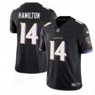 Mens Womens Youth Ravens Kyle Hamilton Black 2023 F.U.S.E. Football Jersey