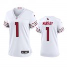 Women's #1 Kyler Murray Arizona Cardinals Cardinal 2023 Game White Jersey