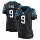 Women's #9 Bryce Young Carolina Panthers Black Stitched Jersey