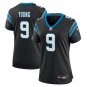 Women's #9 Bryce Young Carolina Panthers Black Stitched Jersey