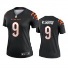 Women's #9 Joe Burrow Cincinnati Bengals Black Jersey