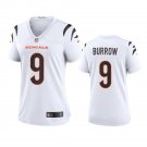 Women's #9 Joe Burrow Cincinnati Bengals White Jersey