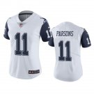 Women's #11 Micah Parsons Dallas Cowboys Color Rush Limited White Jersey__2210