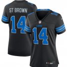 Womens Detroit Lions Amon-Ra St. Brown 2024 Vapor F.U.S.E. Limited Jersey Black