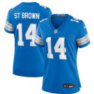 Womens Detroit Lions Amon-Ra St. Brown 2024 Vapor F.U.S.E. Limited Jersey Blue