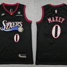 76ers #0 Tyrese Maxey Black 2025 Classic Edition Stitched Jersey