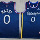 76ers #0 Tyrese Maxey City Edition Stitched Jersey Navy Blue 2026