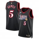 76ers #5 Quentin Grimes Black 2025 Classic Edition Stitched Jersey