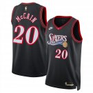 76ers #20 Jared McCain Jared McCain Black 2025 Classic Jersey